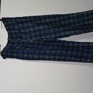 Kinnly Flannel Blue Green Plaid Pajama Pants for Men Size XXL NWT